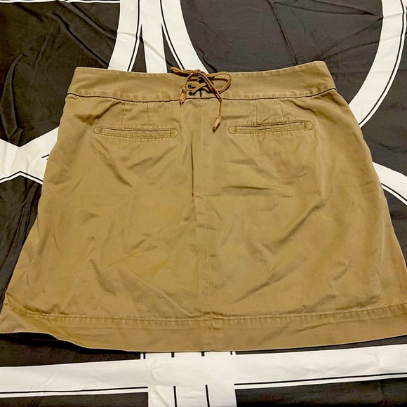 J Crew khaki twill mini skirt size 8 - Picture 4 of 5